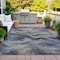 Homeroots 8' X 10' Gray And Silver Abstract Washable Indoor Outdoor Area Rug 631308 - alternate 8