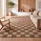 Jonathan Y Theo Modern Farmhouse Woven Jute Checkerboard Natural/Brown 4 ft. x 6 ft. Area Rug NRF203A-4 - alternate 7
