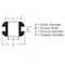 Kable Kontrol Rubber Grommet, 2-1/8'' ID x 2-7/8'' OD x 2-1/2'' Groove Dia x 1/16'' Groove W, 1PC GR-2805 - alternate 2