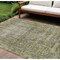 Homeroots 10' X 14' Olive Green Oriental Washable Indoor Outdoor Area Rug 607571 - alternate 1