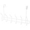 Simple Spaces Door Garment Hook, 6 lb, 6-Hook, Steel, Powder Coated, Hanging Mounting SS-HG6-50-PE-3L - alternate 1