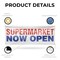 Signmission Supermarket Now Open, 36 Inch x 96 Inch, Vinyl Banner B-96-30872 - alternate 5