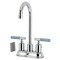 Kingston Brass Double-Handle 4" Centerset Bar Faucet, Polished Chrome KB8491KPS - alternate 1