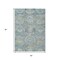 Homeroots 5' X 8' Blue And Gold Medallion Washable Indoor Outdoor Area Rug 616563 - alternate 8
