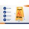 4Dock Caution Wet Floor Warning Sign - 2 Sided, 24.02 in Height, 12 in Width, PP FS001 - alternate 4