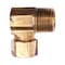 Auveco Brass 90 Degree Male Compression Adapter 1/2in Tube Size 1/2in Thread, 5PK 168 - alternate 1