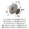 Amerock Inspirations 1-5/16 inch (33mm) Diameter Satin Nickel Cabinet Knob, 25PK 25VMP1586G10 - alternate 3