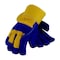 Pip Premium Split Cowhide Leather Palm Glove w/Fabric Back and Thick Fleece Pile Lining, Rubberize, 12PK 78-7863B/L - alternate 2
