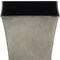 Homeroots 7in Gray Recycled Plastic Indoor Outdoor Square Pot Planter 488268 - alternate 4