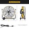 Edendirect 24in 3 Speeds High Velocity Internal Oscillating Barrel Floor Fan Yellow with 1/4 IR-FAN7807 - alternate 9