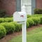 Solar Group Architectural Mailboxes Elite Classic Galvanized Steel Post Mount White Mailbox E1600WAM - alternate 5