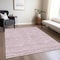 Homeroots 10' X 14' Blush Pink And Beige Striped Washable Indoor Outdoor Area Rug 587949 - alternate 9