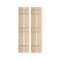 Ekena Millwork Rustic Two Board Spaced Board-n-Batten Smooth Faux Wood Shutters, 11 1/2W x 76H, PR SHUBSS11X76SMPR - alternate 1