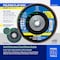 Pferd 4-1/2'' Flap Disc, 5/8''-11 Thread, 60 Grit, Z START STEELOX, Type 27, Flat, Zirconia 63928 - alternate 5