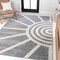 Jonathan Y Aelius MidCentury Scandinavian Abstract Sun Two-Tone High-Low Blue/White 3 ft. x 5 ft. Area Rug SND101C-3 - alternate 8