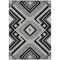 Homeroots 3' X 5' Black Gray And Ivory Tribal Washable Indoor Outdoor Area Rug 598094 - alternate 8