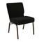 Flash Furniture Black Dot Fabric Church Chair, PK4 4-FD-CH0221-4-GV-S0806-GG - alternate 1
