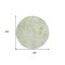 Homeroots 8' Green And Ivory Round Floral Washable Indoor Outdoor Area Rug 583090 - alternate 8