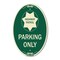 Signmission Highway Patrol Parking Only with Graphic, 12 In X 18 In Architectural Oval, Heavy Gauge Aluminum A-OV-G-1218-23906 - alternate 1