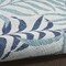 Homeroots 3' X 5' Blue Ivory And Navy Blue Palm Leaf Indoor Outdoor Area Rug 554903 - alternate 9