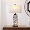 Jonathan Y Elizabeth 27.5" Contemporary Coastal Rectangular Alabaster Mosaic LED Table Lamp w/Nightlight Base, W JYL6201B - alternate 8