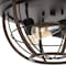 Jonathan Y Lyla 15.8 in. 3-Light Rustic Farmhouse Iron LED Flush Mount, Wood Finished/Oil Rubbed Bronze JYL1308A - alternate 10