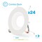 Infibrite 6 In. Retrofit 4000K Cool White LED Recessed Light 12W 1100LM, Dimmable, Wet Rated, 24PK IB-006-4-12W-WH-24PK - alternate 1
