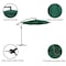 Pure Garden 10 ft Cantilever Patio Umbrella with 220lb Base and Dark Green Canopy 83-OUT5412B - alternate 3