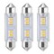 Bulbrite 20-Watt Equivalent T3 Non-Dimmable Festoon LED Light Bulb Warm White Light, 3PK 861533 - alternate 1