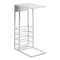 Homeroots 26" White Metal C Table End Table With Magazine Holder And USB Port 544072 - alternate 8