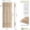 Ekena Millwork Rustic Three Board Spaced Board-n-Batten Riverwood Faux Wood Shutters, 17 1/2W x 76H, PR SHUBSS17X76RWPR - alternate 18