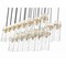 Z-Lite Fontaine 23 Light Linear Chandelier, Rubbed Brass, 54.5 In W 7002P5-23L-RB - alternate 6