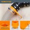 Powertec 4 in Integrated Blast Gate Clog Resistant, Anti Gap Tapered ABS Plastic Fitting (Patented) 70295 - alternate 7