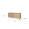 Homeroots 71in Light Brown Solid Wood Carved Geometric Sideboard Soft Close with Four Doors 611021 - alternate 5