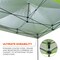 Ergodyne Lime Enclosed Pop-Up Tent Kit - 10ft x 10ft 6057 - alternate 8
