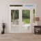 Vdomdoors Front Exterior Prehung Metal-Plastic Double Doors Frosted Glass / MANUX 8102 White Silk / Office Co MANUX8102DEXD-WS-W72+16xH80+14-RH-I - alternate 4