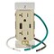Leviton USB Receptacle, 20 A, Ivory T5834-I - alternate 1