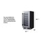 Summit 15in Wide Built-In Wine Cellar SDHW1532 - alternate 11