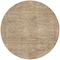 Homeroots 8' Beige And Taupe Round Aztec Washable Indoor Outdoor Area Rug 615538 - alternate 7
