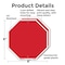 Signmission Blank Sign Red Background, 6 inch X 6 inch, Plastic Sign, 2PK OC-P-2PACK-6-28 - alternate 6