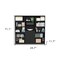 Homeroots 71" Black Five Tier Bookcase with Two doors 546347 - alternate 12