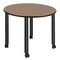 Regency Round Kee Large Breakroom Table, 48 in W, 48 in L, Noble Oak TBMC48RNDNOBK - alternate 1