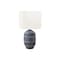 Monarch Specialties Lighting, 22"h, Table Lamp, Blue Ceramic, Ivory / Cream Shade, Contemporary, Modern I 9876 - alternate 1