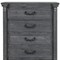 Homeroots 38" Gray Wood Five Drawer Dresser 633709 - alternate 7
