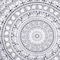 Homeroots 92" X 84" Black And White Mandala Cotton Hanging Tapestry 397403 - alternate 4