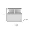 Homeroots 12" White Wood One Drawer Floating Nightstand 526151 - alternate 10