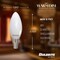 Bulbrite 5 Watt LED B11 Light Bulbs, Warm Dimming 3000K Soft White, 1800K Candlelight, 500 Lumens, 4PK 862885 - alternate 5