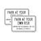 Signmission Company Not Responsible for Loss or Damage to Vehicles, 12'' X 18'', Heavy Gauge Aluminum, 2PK A-1218-2PACK-24243 - alternate 1