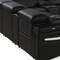 Homeroots Black Italian Leather Power Reclining U Shaped Twelve Piece Sectional With Console 634661 - alternate 15