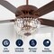 Jonathan Y Neva 42" 3-Light Rustic Industrial 6-Speed Metal/Crystal Bowl Shade Mobile-App/Remote-Controlled LED JYL9734A - alternate 13